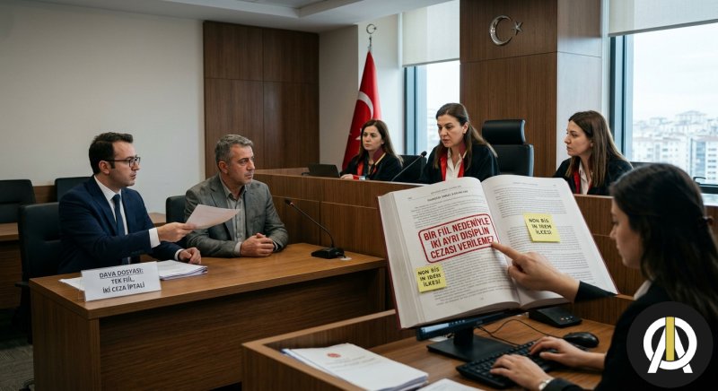 BİR FİİL NEDENİYLE İKİ AYRI DİSİPLİN CEZASI VERİLEMEYECEĞİNE İLİŞKİN EMSAL KARAR