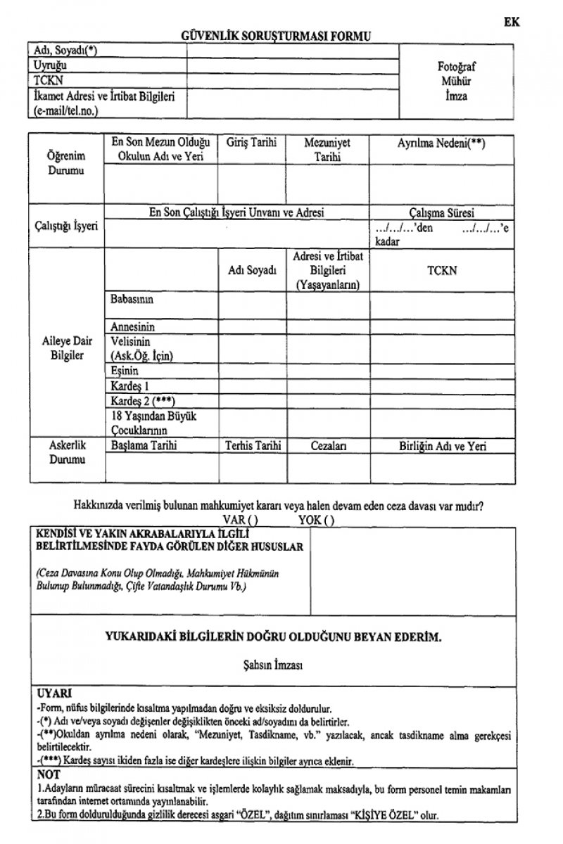 Anayasa Mahkemesinin Güvenlik Soruşturması ve Arşiv Araştırması Şartı İle İlgili İptal Kararının Devam Eden Davalara Etkisi