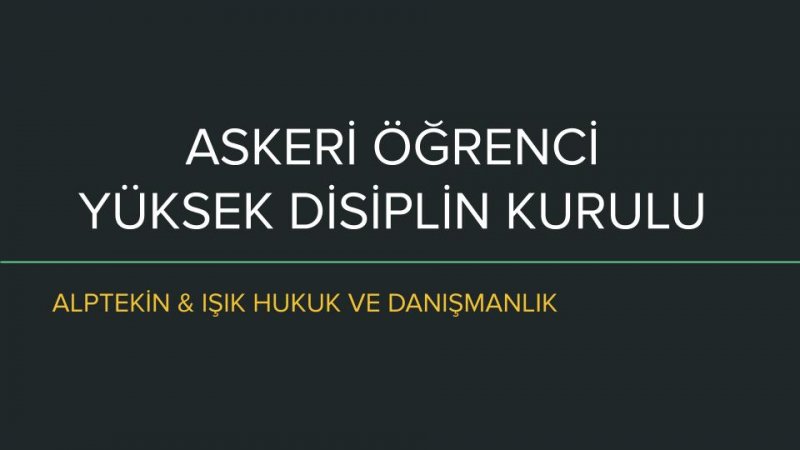 Disiplin Puanının Tamamını Kaybettiği Gerekçesi İle Okuldan İlişiği Kesilen Astsubay Adayı Hakkında Emsal Karar